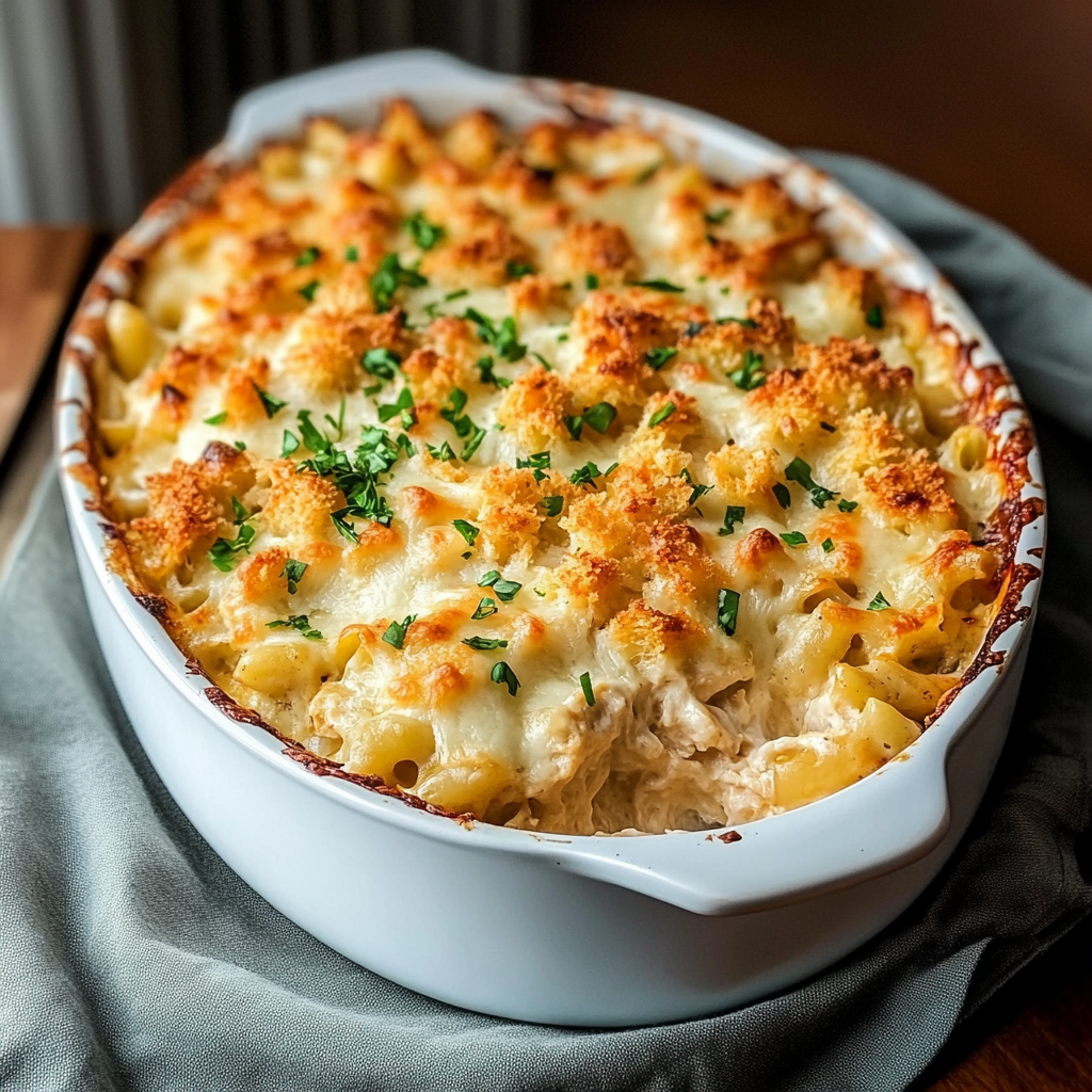 Recipe preparation for Creamy Crack Chicken Casserole