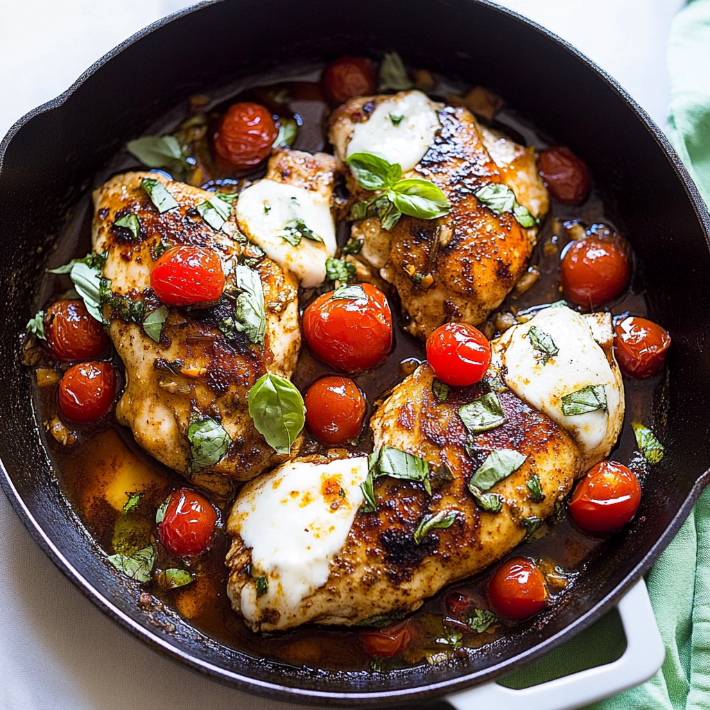 Recipe preparation for One Pan Balsamic Chicken