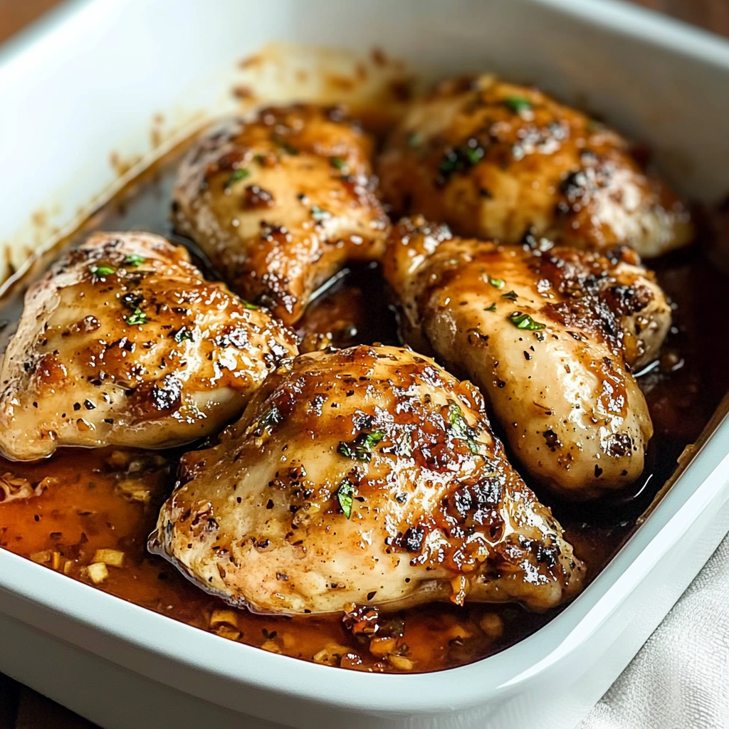 Recipe preparation for Brown Sugar Garlic Chicken