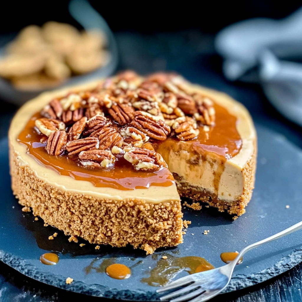 Recipe preparation for Holiday Spice Cheesecake