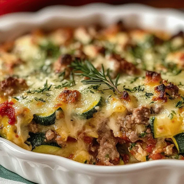 Delicious Ground Turkey Zucchini Casserole Recipe