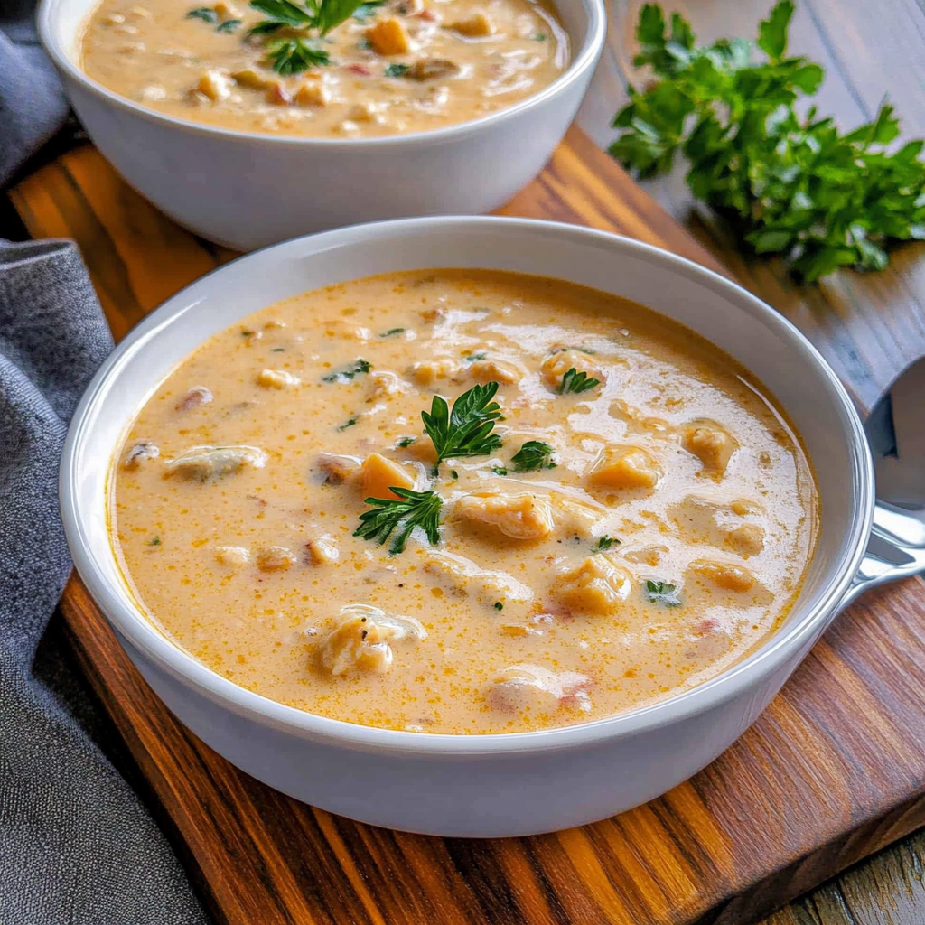 Recipe preparation for Crab and Shrimp Seafood Bisque