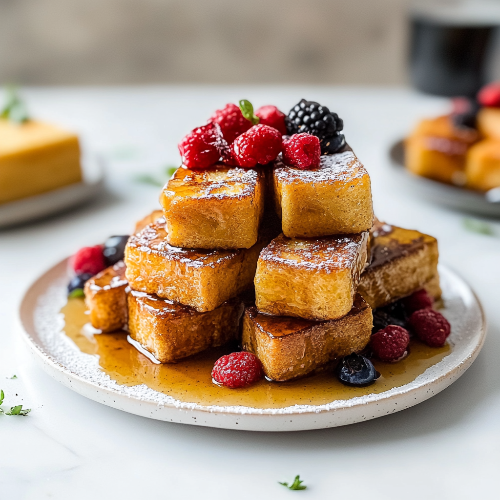 Recipe preparation for French Toast Sticks