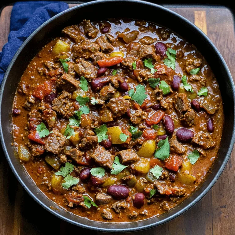 Ultimate Spicy Steak Chili Recipe for Game Day Delight