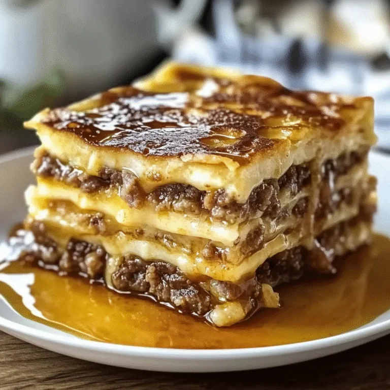 Irresistible Pancake Sausage Casserole Recipe for Brunch
