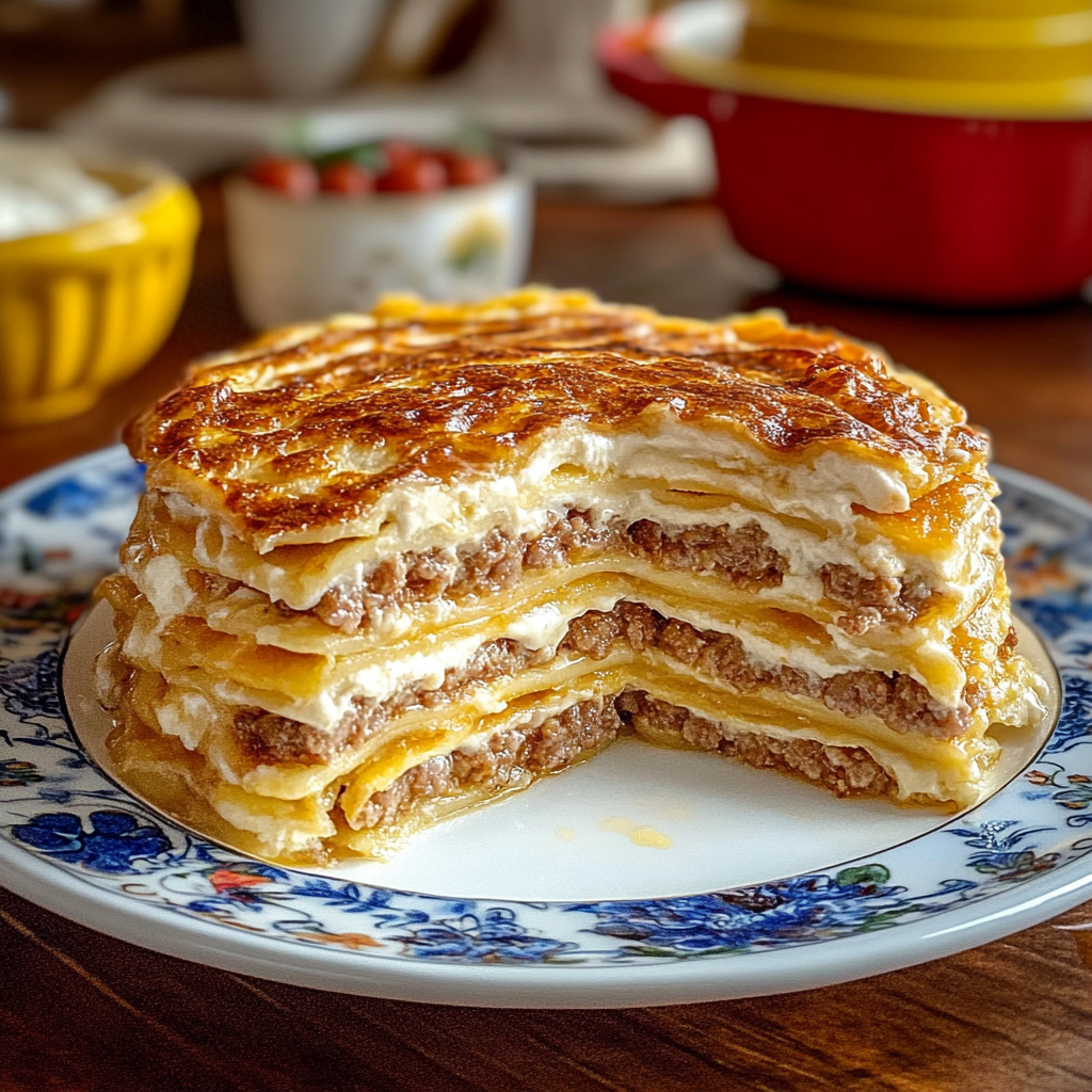 Recipe preparation for Pancake Sausage Casserole