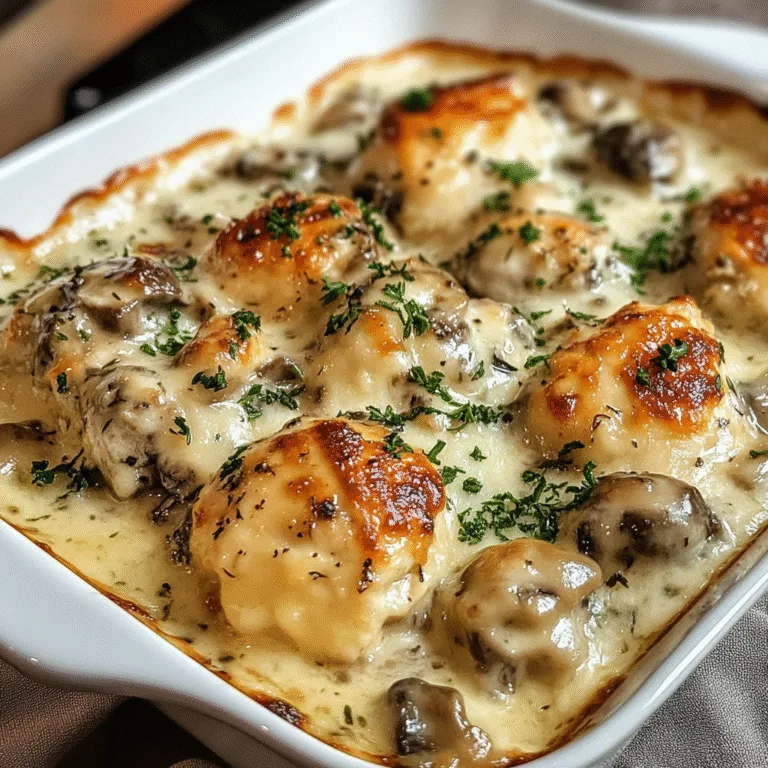 Irresistible Keto Garlic Mushroom Chicken Casserole Recipe