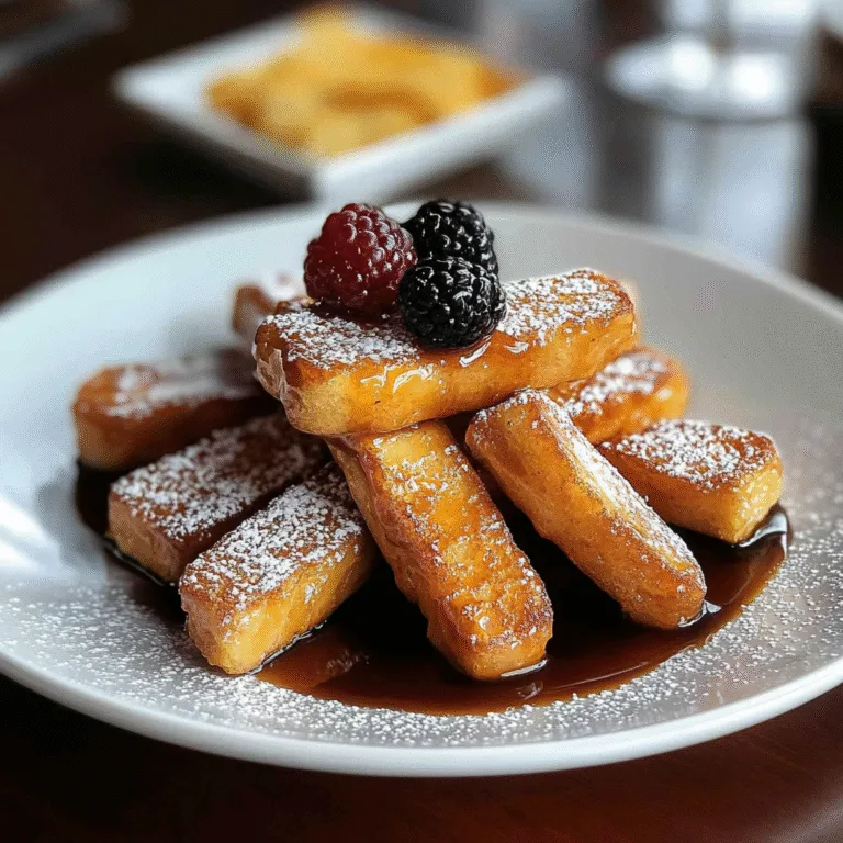 Irresistible French Toast Sticks: A Breakfast Delight