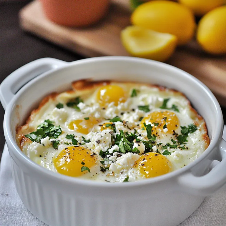 Irresistible Greek Baked Eggs Recipe for Brunch Lovers
