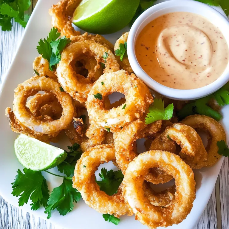 Irresistible Fried Calamari with Creamy Chipotle Sauce