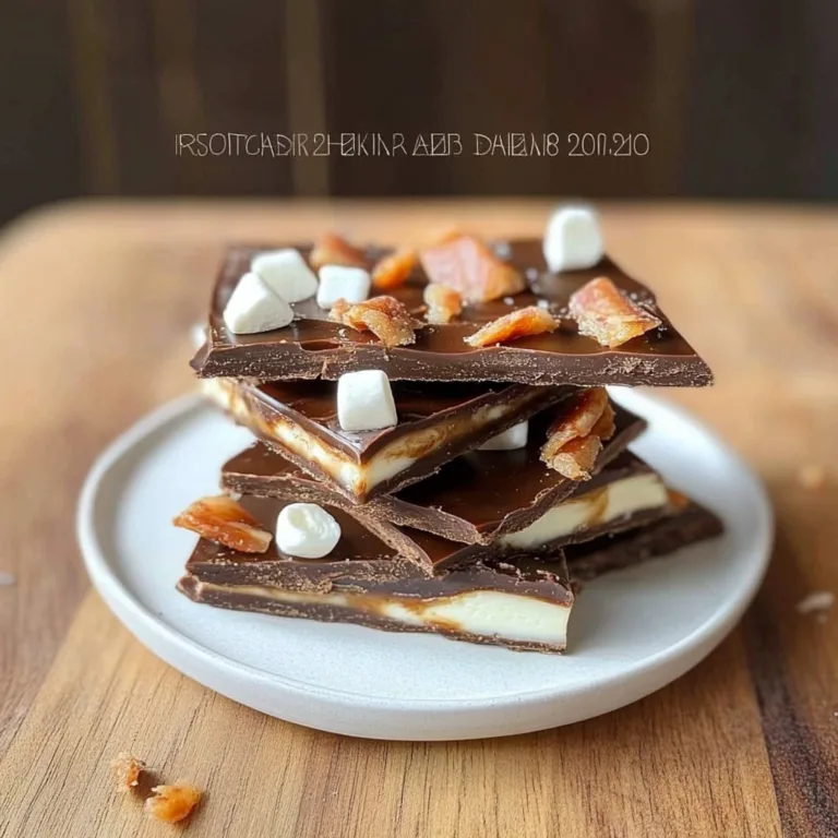 Indulgent Chocolate, Caramel, Marshmallow, Whiskey & Bacon Bark