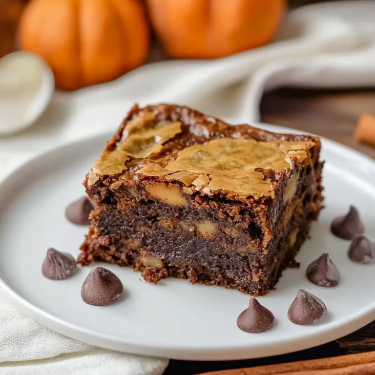 Irresistible Pumpkin Brownies: A Cozy Autumn Delight