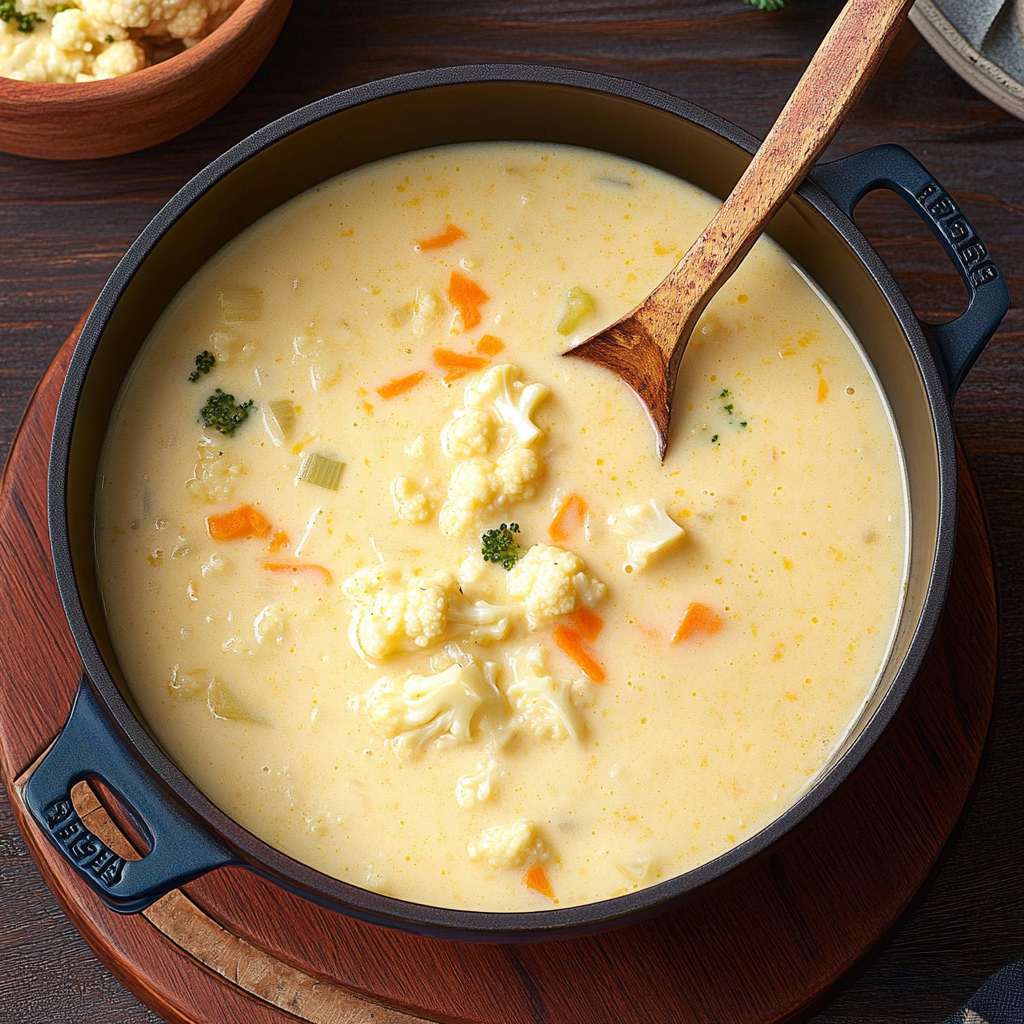 Recipe preparation for Cauliflower Soup