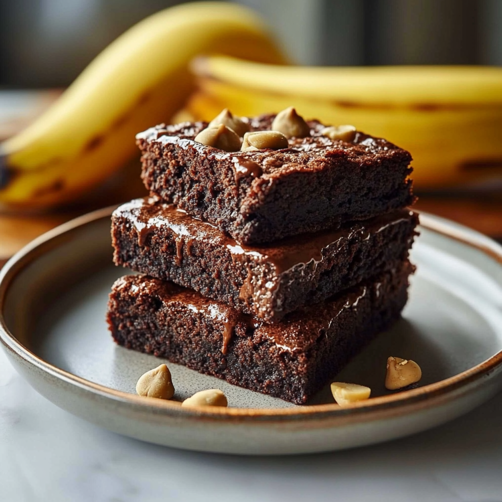 Recipe preparation for Healthy Banana Brownies