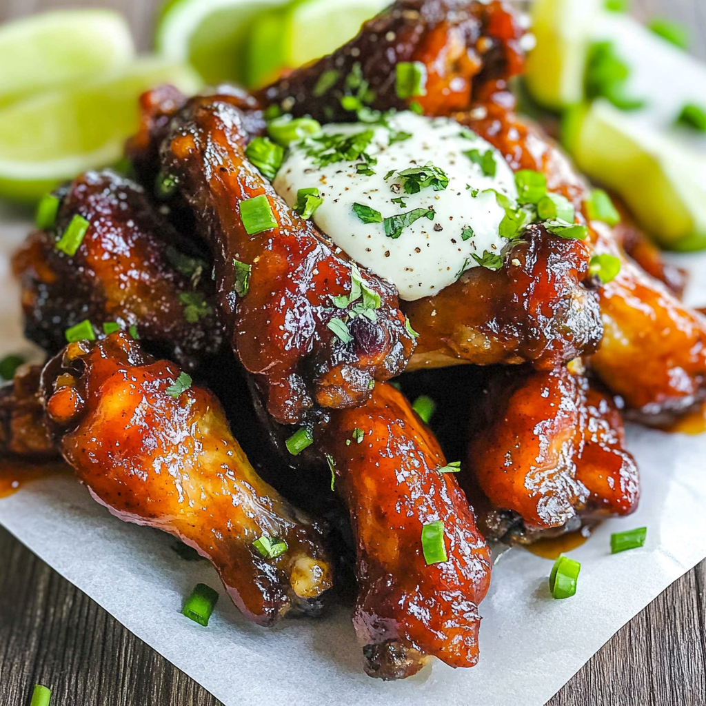 Recipe preparation for CRISPY Honey Chipotle Wings