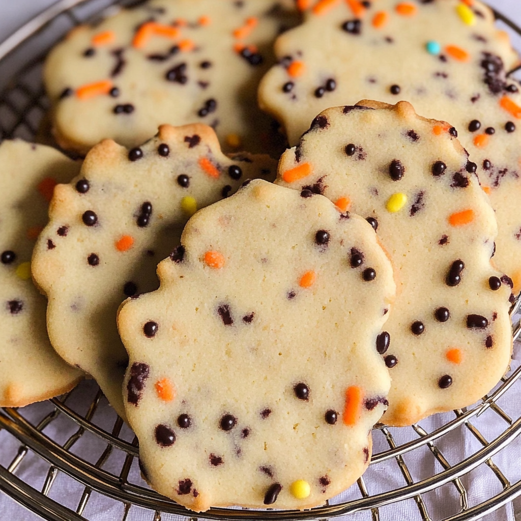 Recipe preparation for Halloween Shortbread Cookies