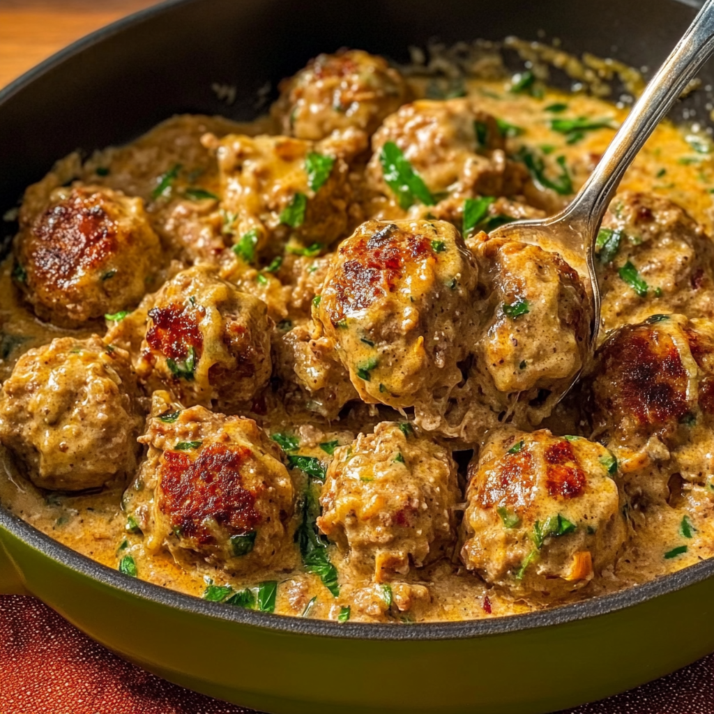 Recipe preparation for Marry Me Chicken Meatballs
