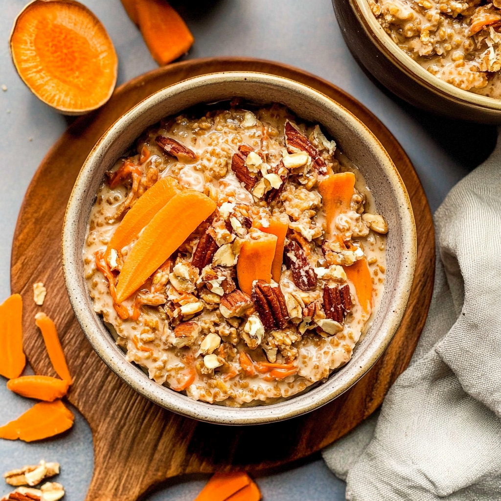 Recipe preparation for Carrot Cake Overnight Oats