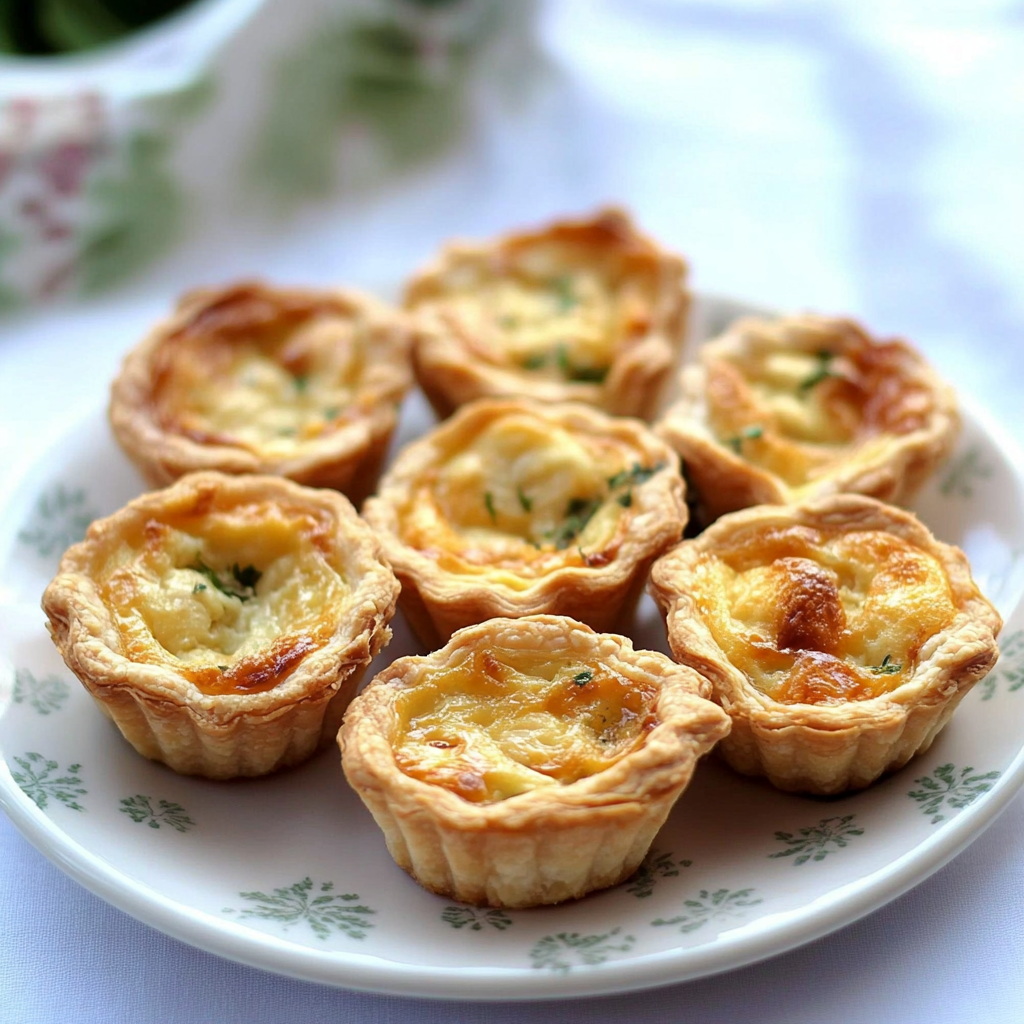 Recipe preparation for Mini Quiche Lorraine
