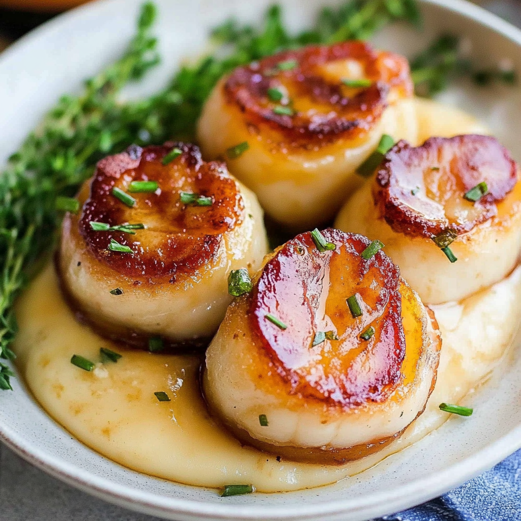 Recipe preparation for Bacon Wrapped Scallops