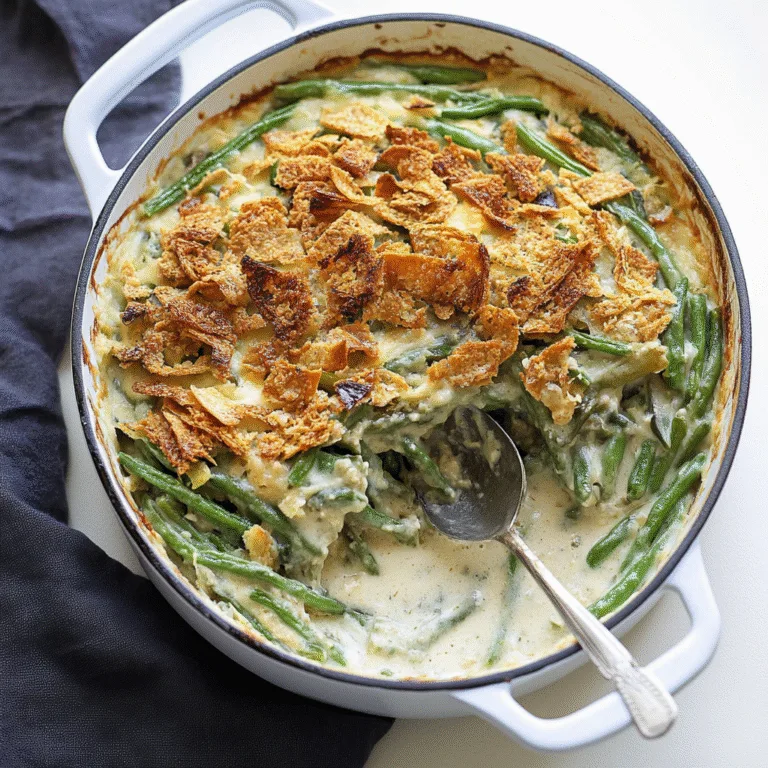 Irresistible Creamy Green Bean Casserole Recipe