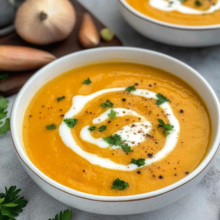 Creamy Butternut Squash and Pear Soup Recipe Delight