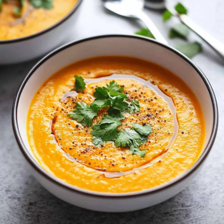 Irresistible Spiced Carrot and Coriander Soup Recipe