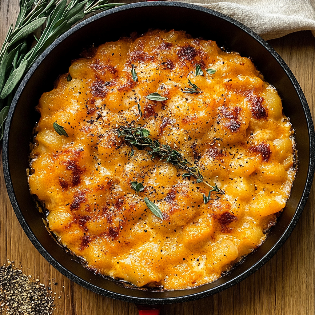 Recipe preparation for Pumpkin Gnocchi Turkey Skillet