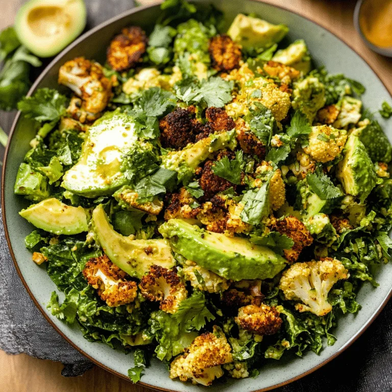 Ultimate Roasted Cauliflower Green Goddess Bowl Recipe
