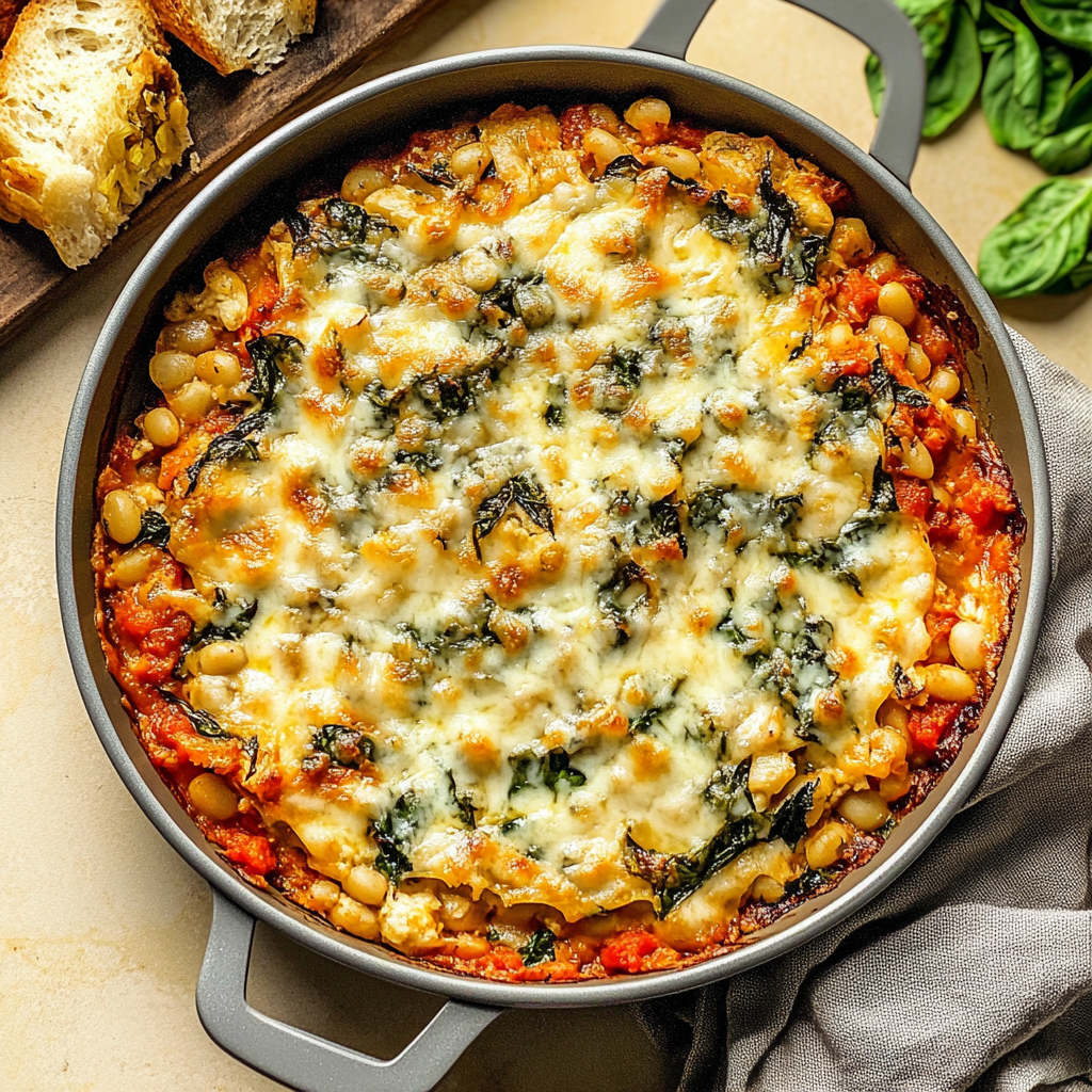 Recipe preparation for One-PanChicken & White Bean Bake