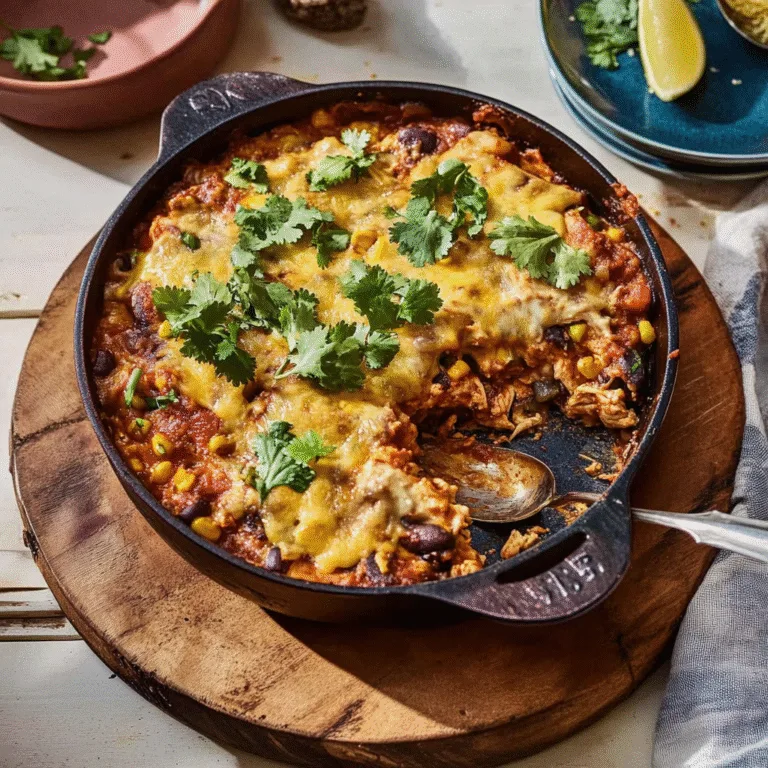 Irresistible Chipotle Chicken Enchilada Skillet Recipe