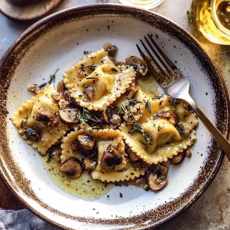 Cozy Rosemary Mushroom Ravioli Bake for Ultimate Comfort