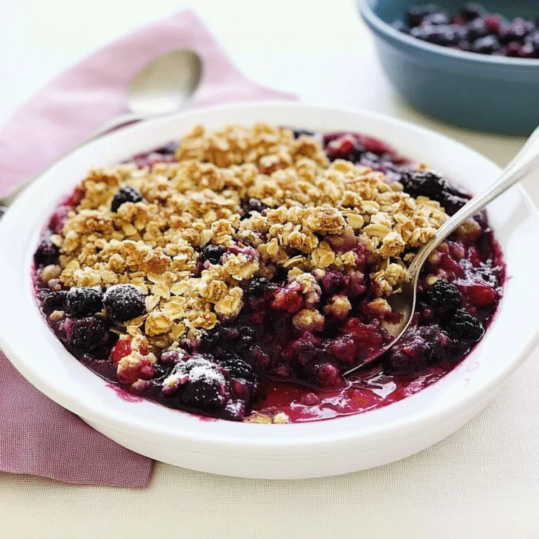 Irresistible Warm Berry Crumble Recipe for Cozy Nights