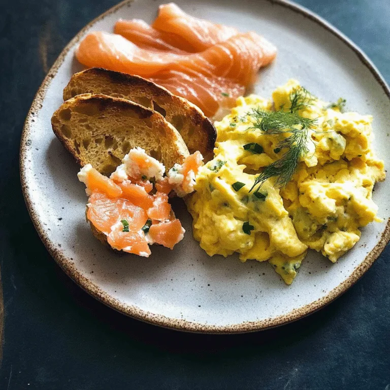 Irresistible Smoked Salmon and Dill Scrambled Eggs Recipe