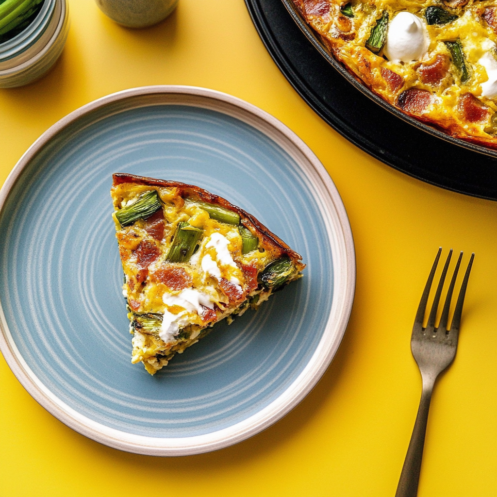 Recipe preparation for Bacon and Root Vegetable Frittata