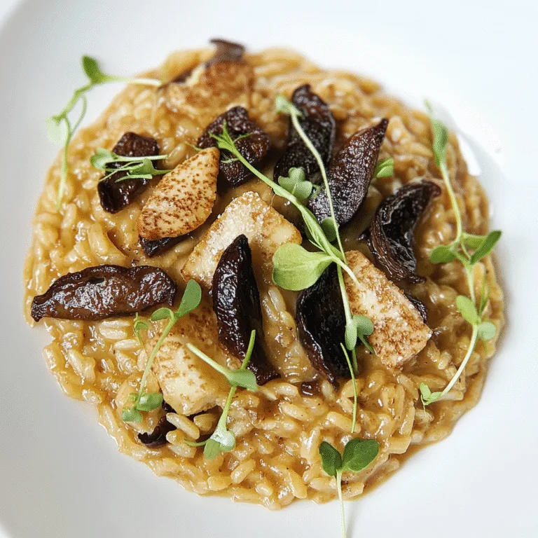 Indulge in Creamy Porcini Mushroom Risotto with Parmesan Crisp