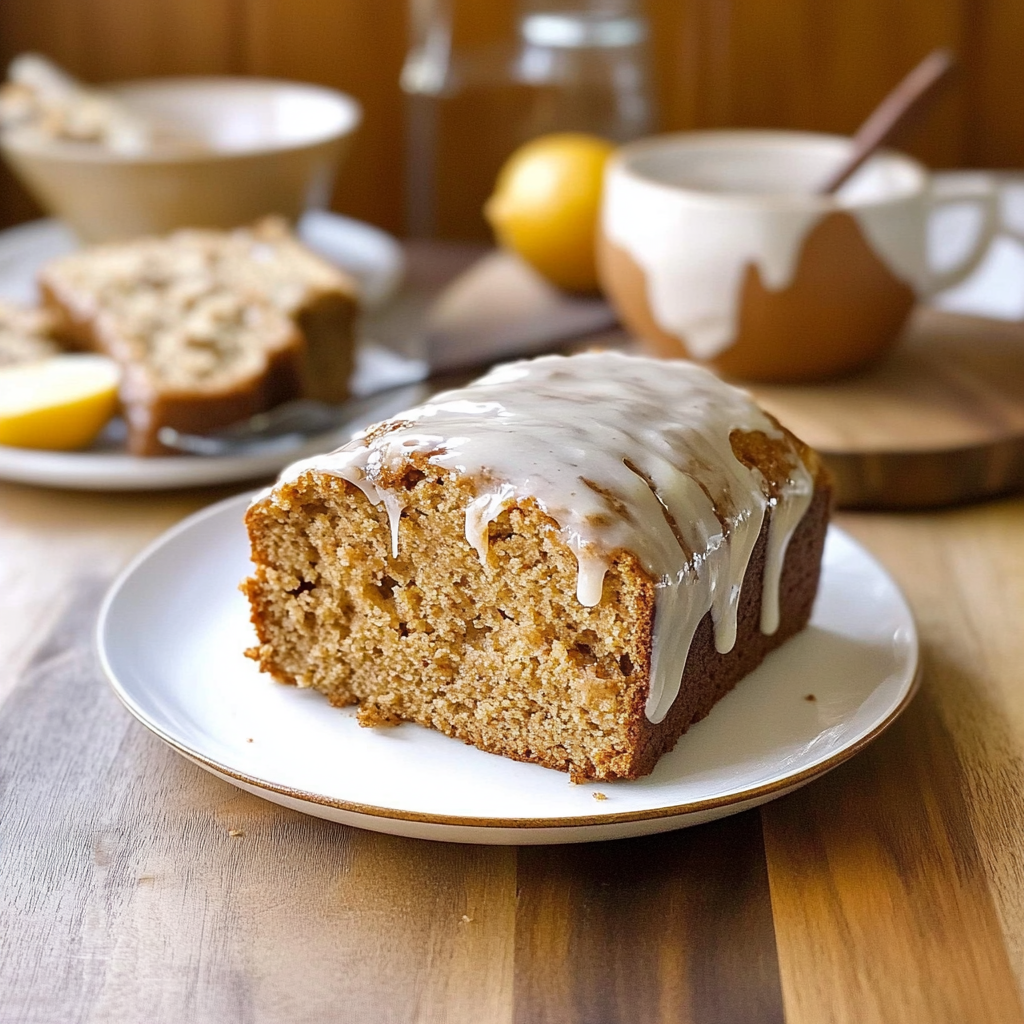 Recipe preparation for Gingerbread Loaf with Citrus Glaze