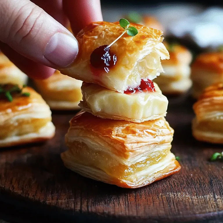 Irresistible Cranberry Brie Puff Pastry Bites Recipe