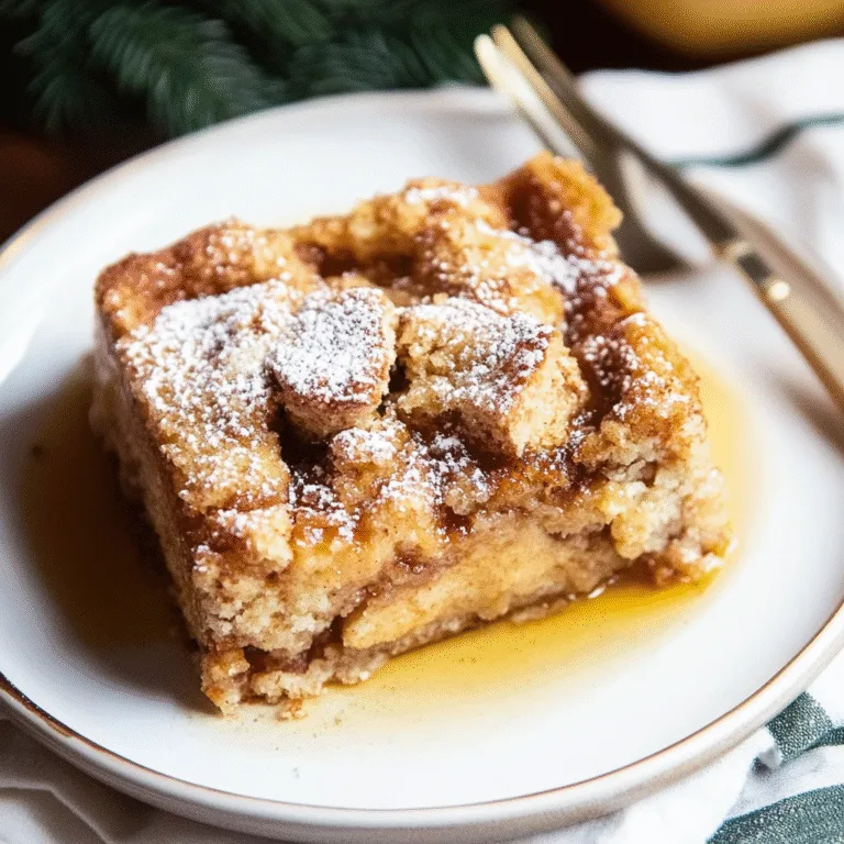 Irresistible Holiday Eggnog French Toast Bake Recipe