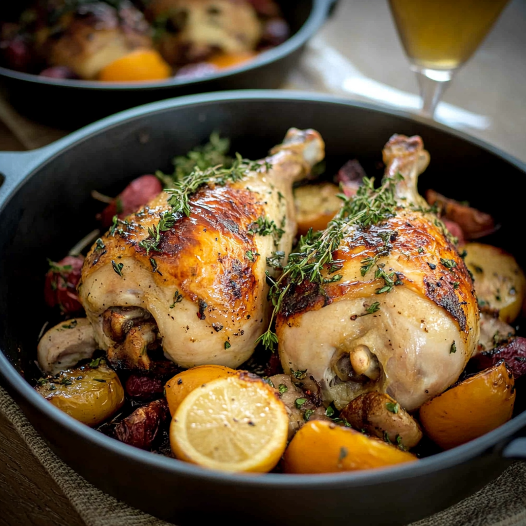 Recipe preparation for Herb-Roasted Cornish Hens