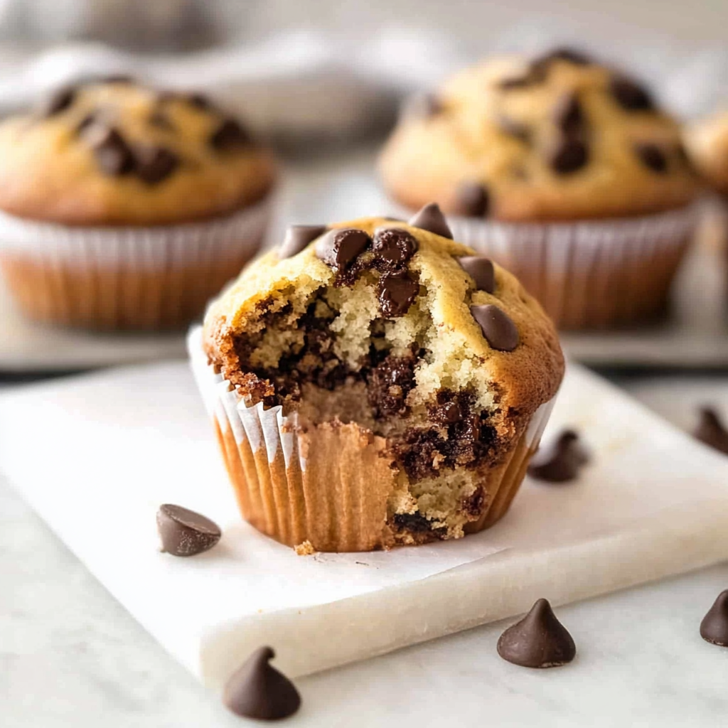 Recipe preparation for Classic Chocolate Chip Muffins