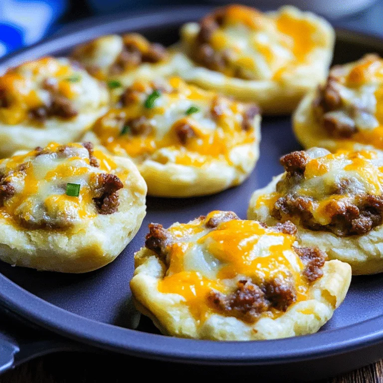 Irresistible Holiday Sausage Cheddar Biscuit Cups Recipe