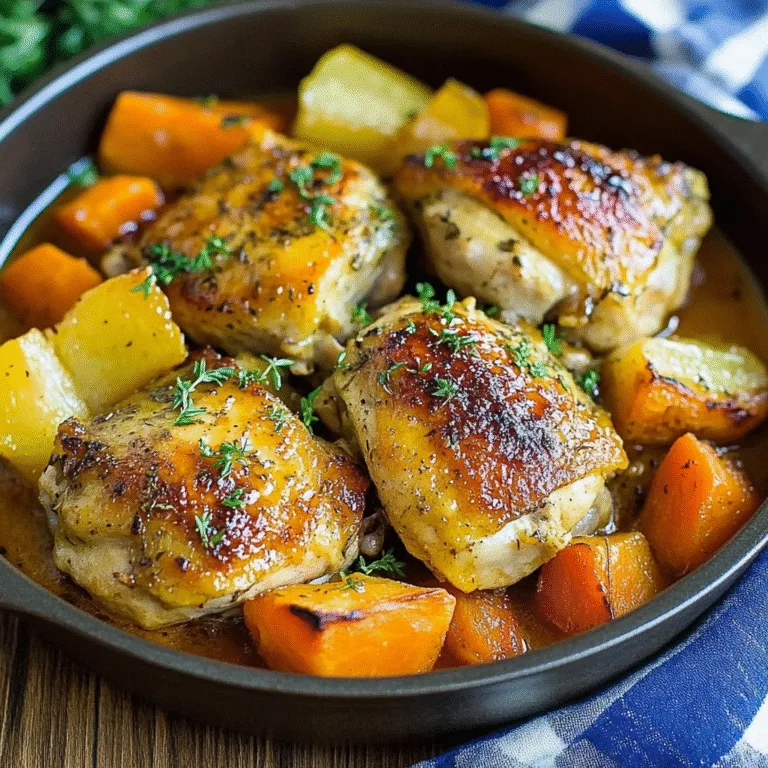 Irresistible Roasted Carrot & Thyme Chicken Recipe