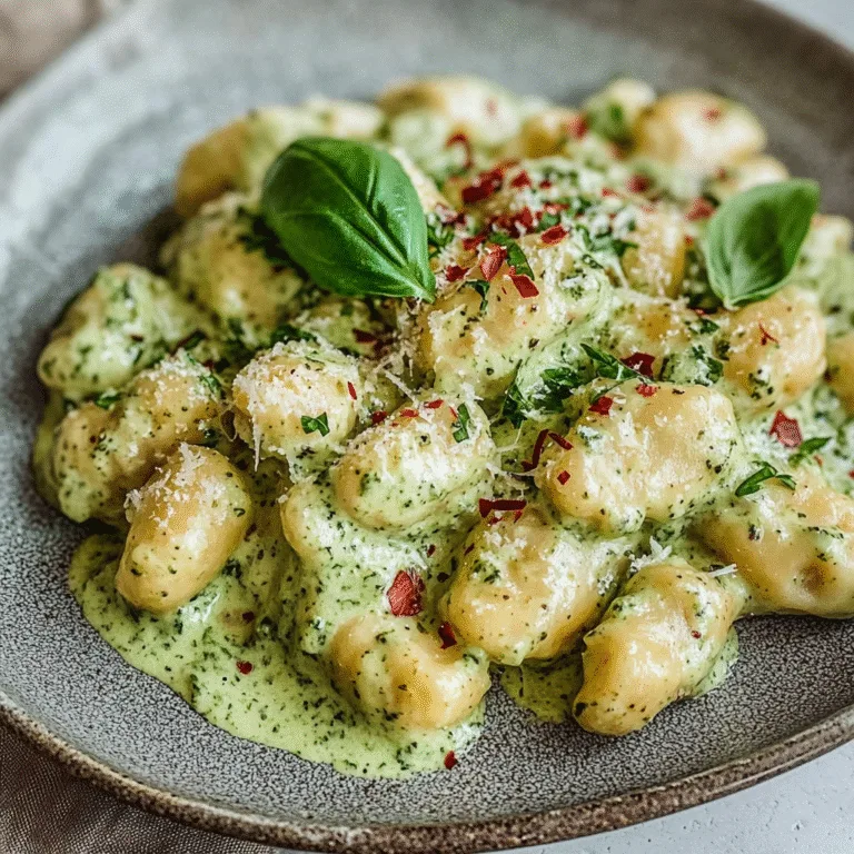 Irresistible Creamy Pesto Veggie Gnocchi Recipe
