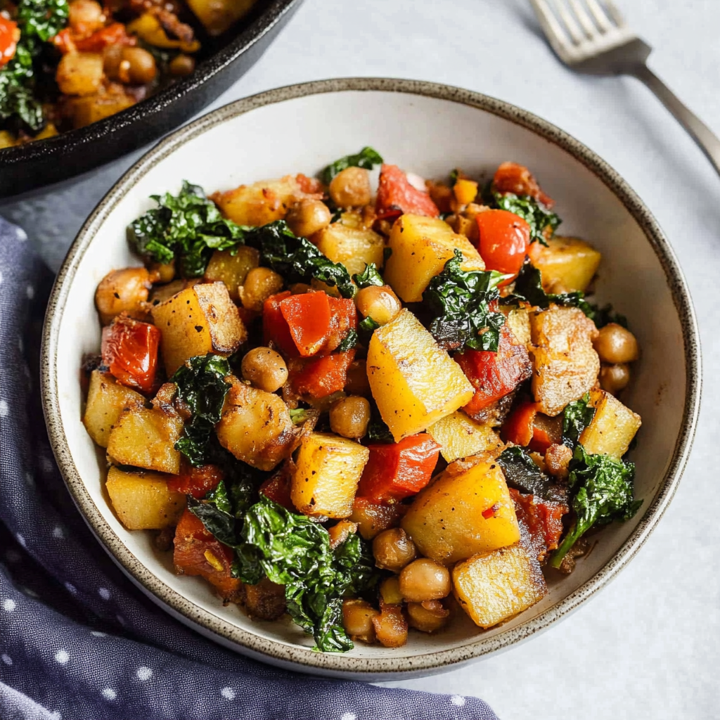 Recipe preparation for Smoky Winter Vegetable Hash