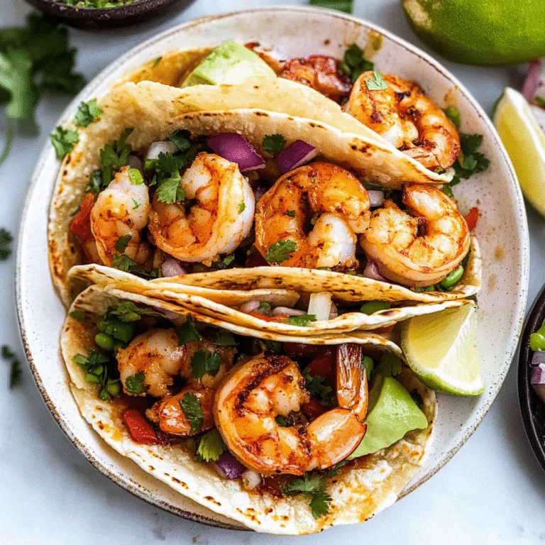 Zesty Lemon Garlic Shrimp Tacos: A Flavorful Fiesta Delight