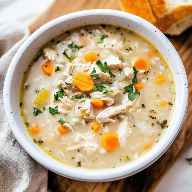 Cozy Crockpot Chicken and Rice Soup for Soul-Warming Bliss
