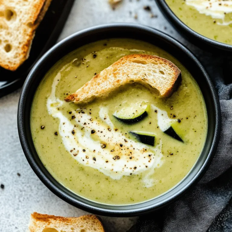Indulge in Creamy Zucchini Soup: A Cozy Delight