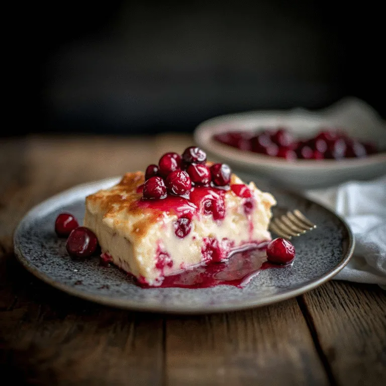 Irresistible Baked Cranberry Pudding Recipe to Savor