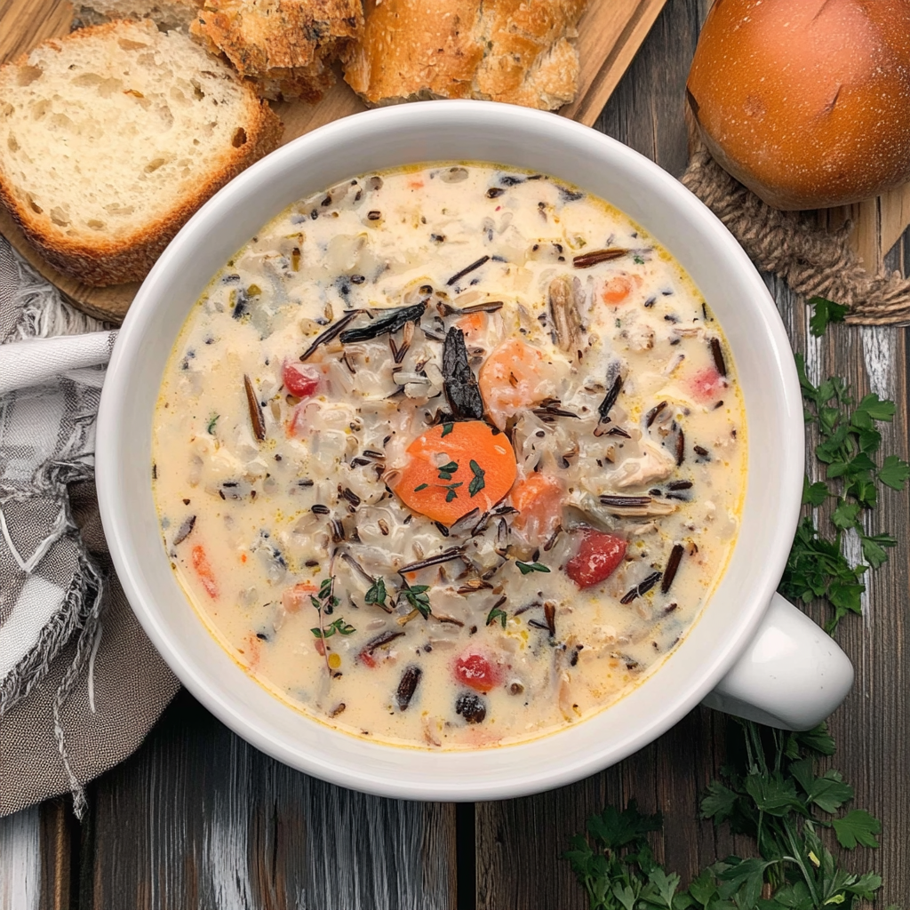 Recipe preparation for Turkey Wild Rice Soup